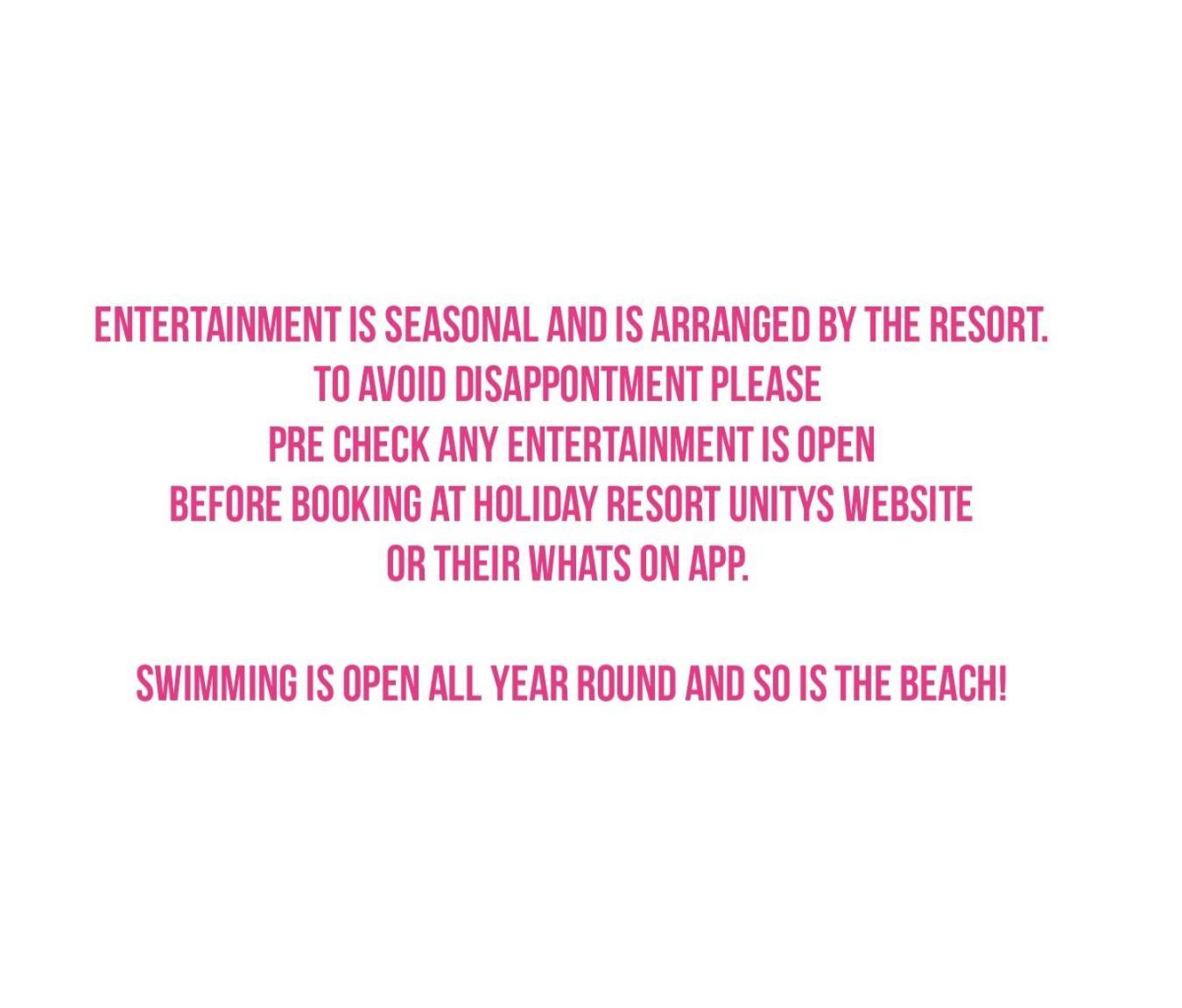 Berrow A22 Unity Beach Holiday Resort Unity Brean Sleeps 8 People 3 Bedrooms 1 Pet Stays Free מראה חיצוני תמונה
